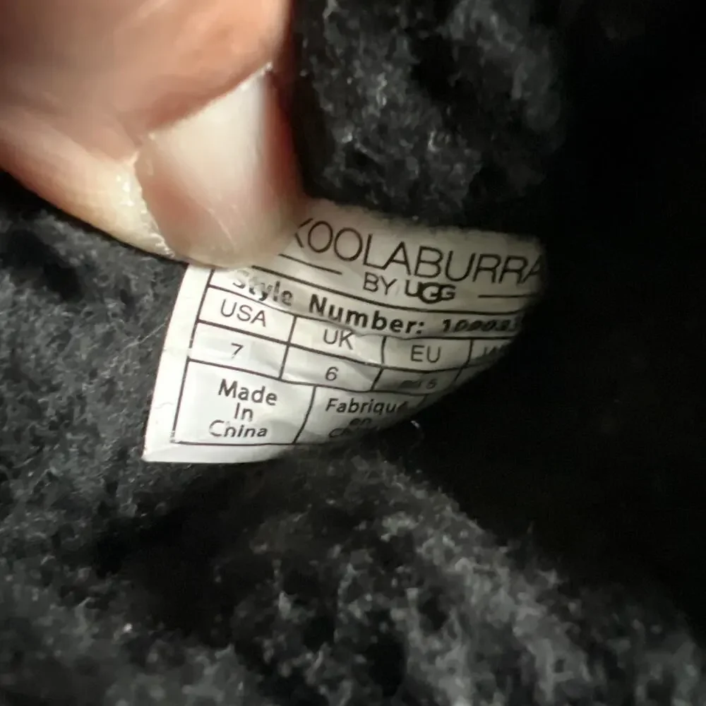 Koolaburra by Ugg Toddler Snow Boots | Girls Size US 7 | Black | Accent Bows
